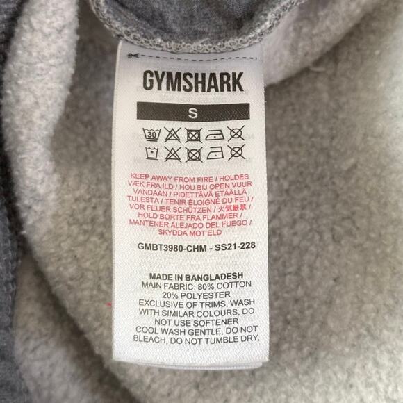 Gymshark Drawstring Jogger Fleece Lined Sweatpants Loungewear Gray W/Pockets-S - Picture 5 of 5